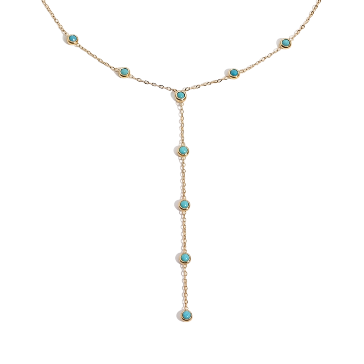 Azure Lariat Necklace