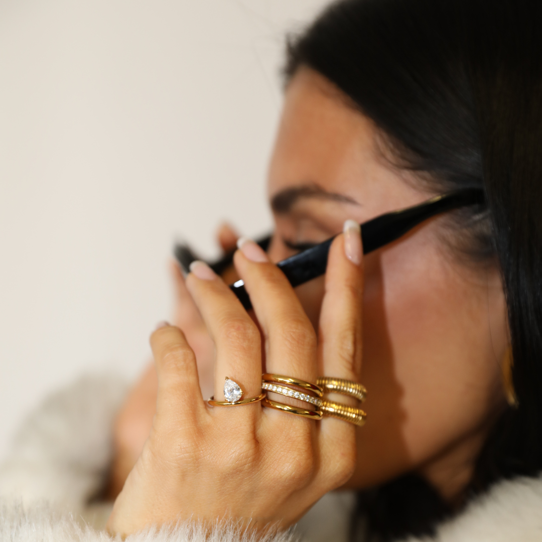Fur Coat Look - Ring Stack 2