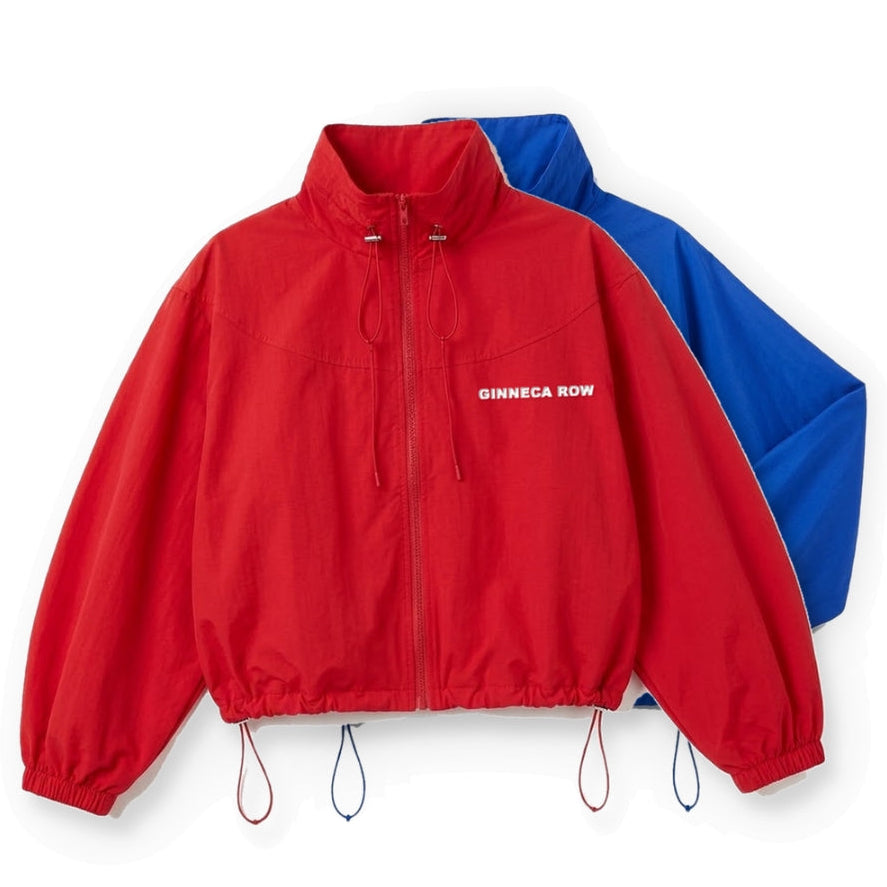 Daytona Jacket - cropped track jacket in red and blue