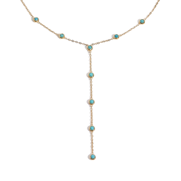 Azure Lariat Necklace