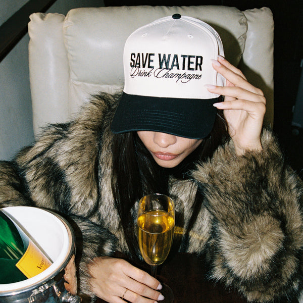 Save Water Drink Champagne Hat